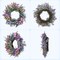 Lavender Wreaths for Front Door 18 Inch Summer Wreath with Lavender,Berries, Butterflies,for Year-Round Use Indoors and Outdoors